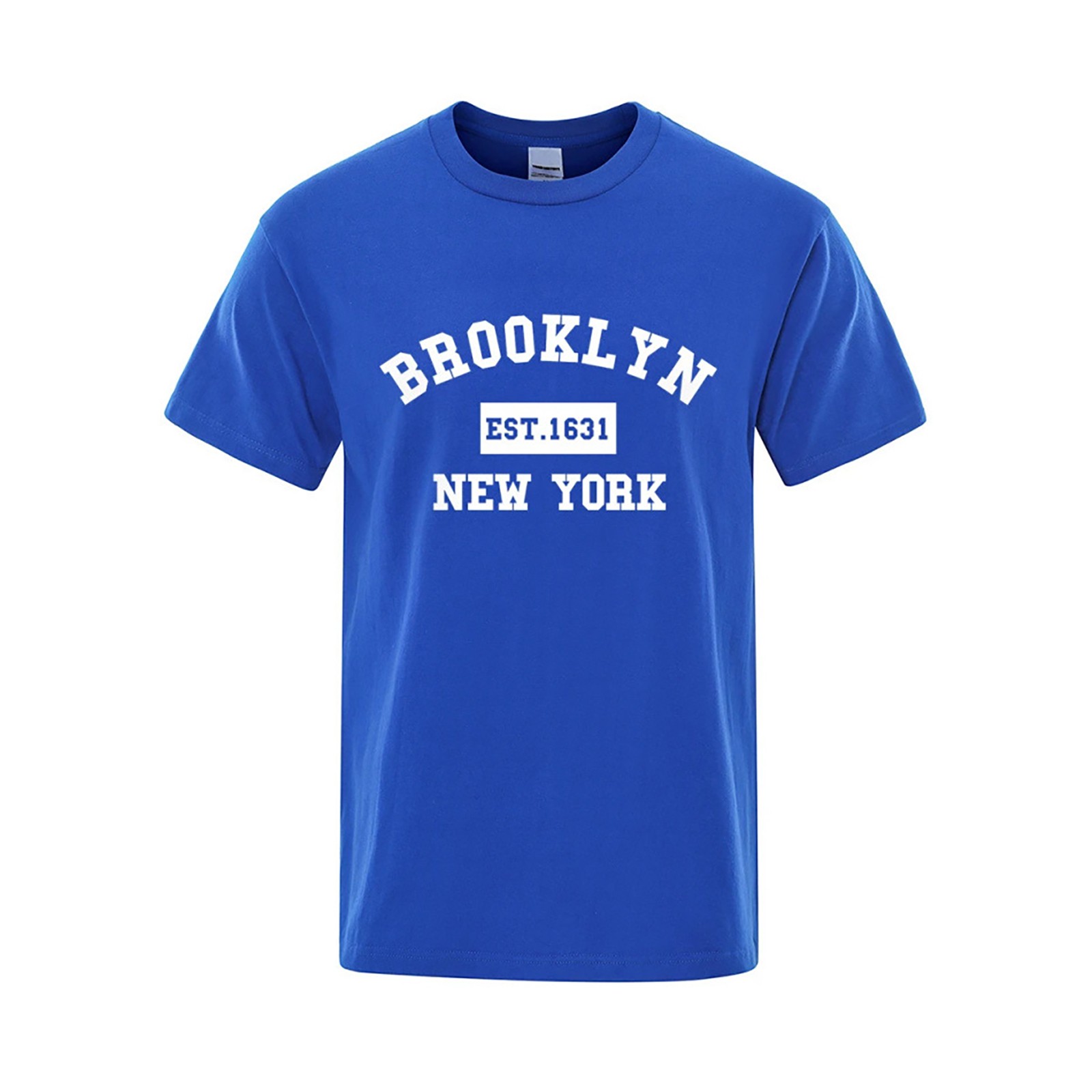 thumbnail image 2 of 2025 Camiseta de hombre con estampado de letras de Nueva York - Corte holgado, tejido transpirable, informal de verano - XS-XXXL, 2 of 4
